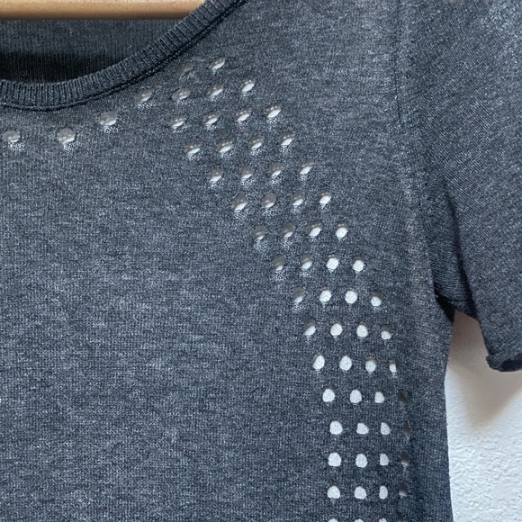 Italian Designer Falconeri Gray  Short Sleeve Knit Dress - Picture 8 of 8